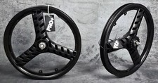 Pro 20 Bicycle Gt Style Mag Wheels 3 Spoke Black For Bmx Bicycles Black Cog
