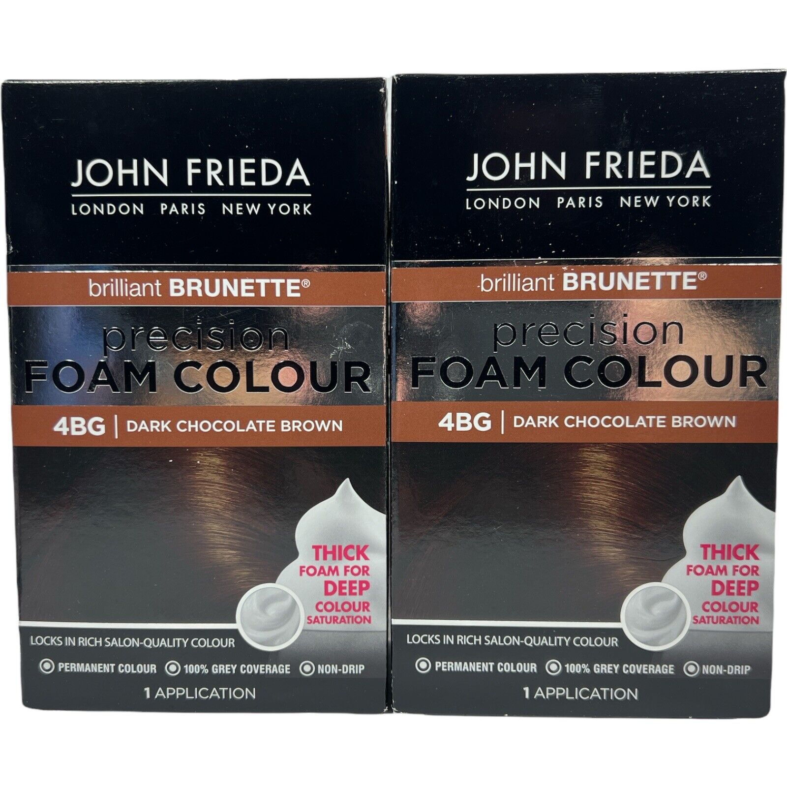 John Frieda Precision Foam Color - Dark Chocolate Brown 4BG Free Shipping!