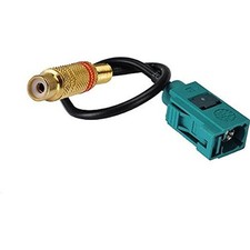 RF Adapter Cable Fakra Female Female "Z" to RCA Female Pigtail Cable for Car DV