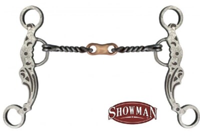 Mors De Cheval Showman Wonder Bit En Acier Inoxydable Bouche Tordue Centre Dogbone Neuf