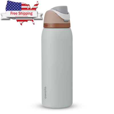 Owala FreeSip Bottiglia D'Acqua 40 Oz Acciaio Inox – Menta Piperita, Bevi In 2 Modi, Rimani Idratato Sempre