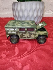 Vintage Soma Mighty Wheels US Army Jeep Hummer Humvee  Scale 1998 Truck Car Toy