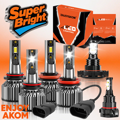 For Subaru Impreza 2012-2014 LED Headlight + Fog Light Bulb Combo White 26000LM