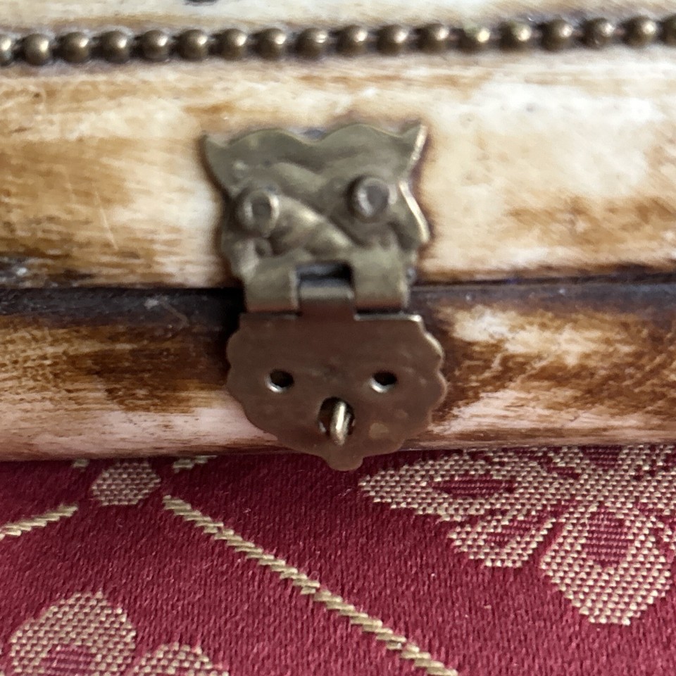 Vintage Bone Trinket/Jewel Box Made In India Brass And Camel Bone | eBay
