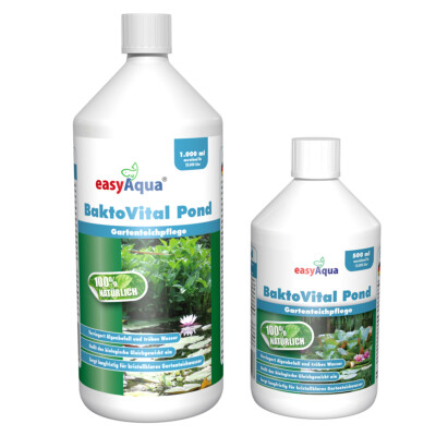 easyAqua Bakto Vital inkl. Bakto Bio Teichklar Algenfrei Teich Koi Filter Garten