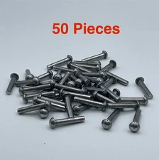 3/16" Diameter X 1" Length Solid Steel Round Head Rivet Annealed Qt