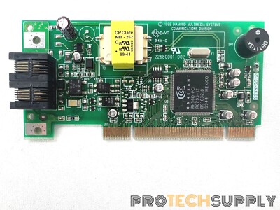 Diamond Multimedia SUP2750 56k 2-Port PCI Modem Card 23680001-002 with WARRANTY 