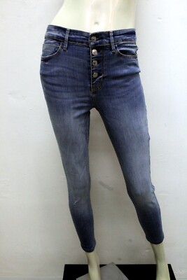 Guess Los Angeles Jeans Größe 27 / 41 Damen Hose blau Pants Pant Logo Woman