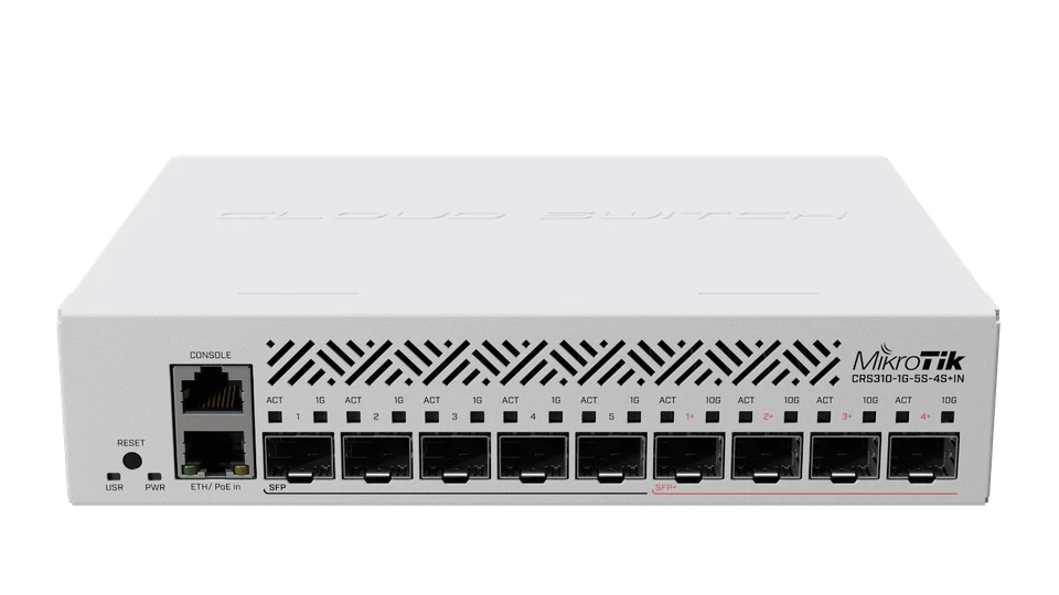 Mikrotik CRS310-1G-5S-4S+IN 10Gigabit Switch 1G port 5 x SFP ports 4 x SFP+ port - Image 2 of 4
