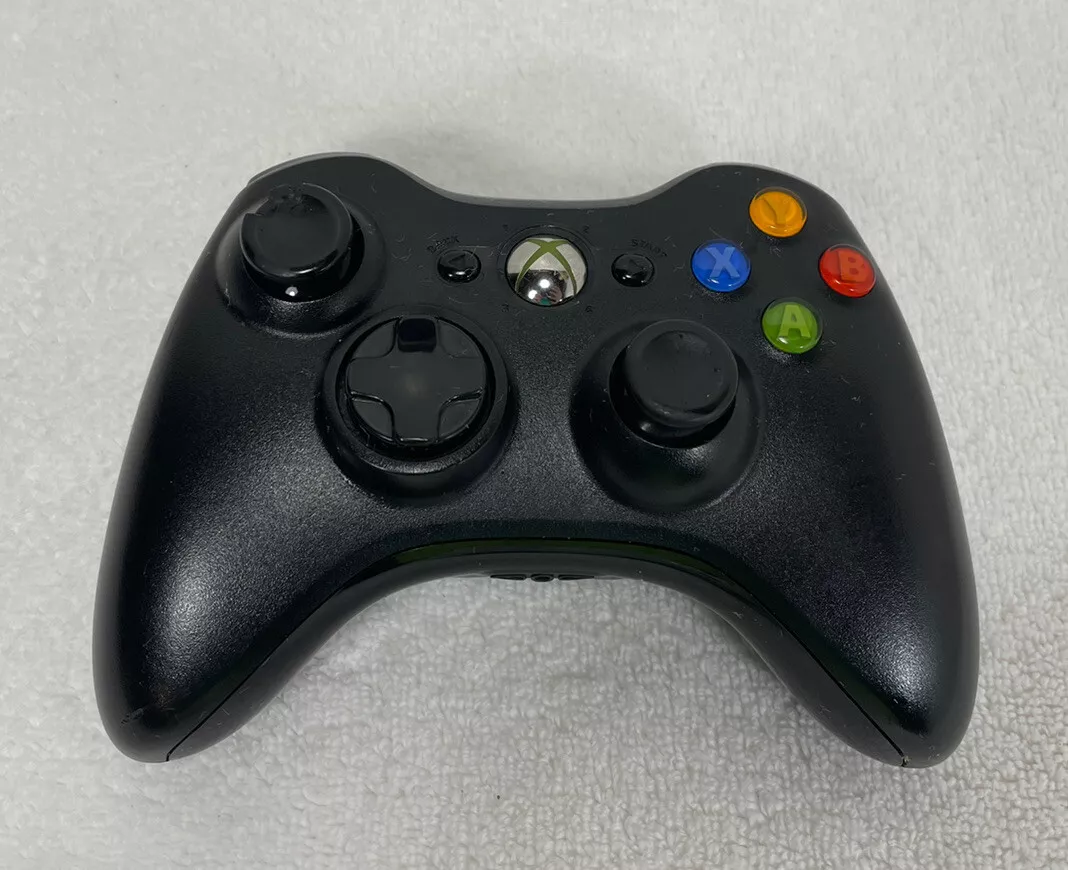 Official Microsoft Xbox 360 Black Wireless Controller! ~ Works