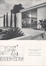 1963 Article * Arthur Glick House Beverly Hills CA * Richard Langendorf