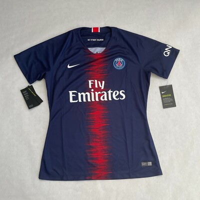 NWT Nike Women PSG 18-19 Home Soccer Football Jersey Kit Navy