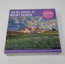 Wildflowers At Mount Rainier 1000 Piece Landscape Mountain Jigsaw Puzzle New
