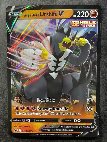 Single Strike Urshifu V JUMBO - Pokémon Black Star Promo - SWSH106 NM