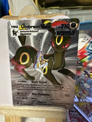 NABURA 夢新 DEATHFLUTTER240/130 Pokémon Umbreon Vmax Alt Art Silver💥 Foil Fan Art Hp310 NM