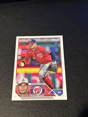2023 Topps Base #244 Cesar Hernandez Washington Nationals