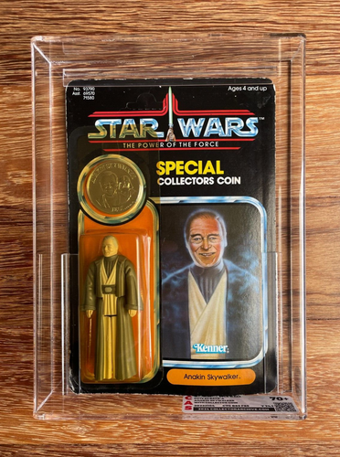 Star Wars Rare Vintage 1985 POTF ANAKIN SKYWALKER - MOC- CAS graded 70+ not AFA - Picture 3 of 22
