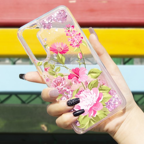Custodia glitter Bling per Samsung Galaxy A16 A06 A36 S25 S24 FE cover telefono stampata - Foto 23 di 47