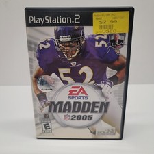 Madden NFL 2005 (PlayStation 2 PS2) Tested CIB Complete w/ Manual Football Game