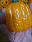 16 Vtg Halloween Jack O Lantern Pumpkin Blow Mold Plastic String Light Covers  — photo 5