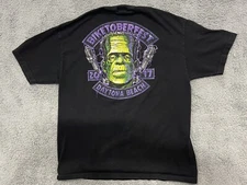 Biketoberfest 2017 Daytona Beach Frankenstein Shirt Hot Leathers Size X Large