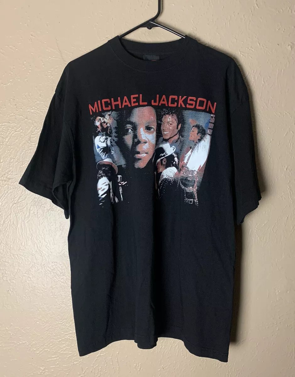 Vintage Michael Jackson T-Shirt CH Gold Series Tag Mens XL Black