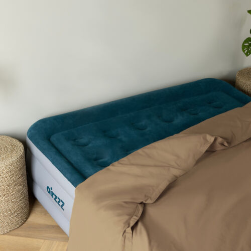 Colchón de cama de aire inflable de doble altura con bomba eléctrica incorporada para camping - Imagen 2 de 10