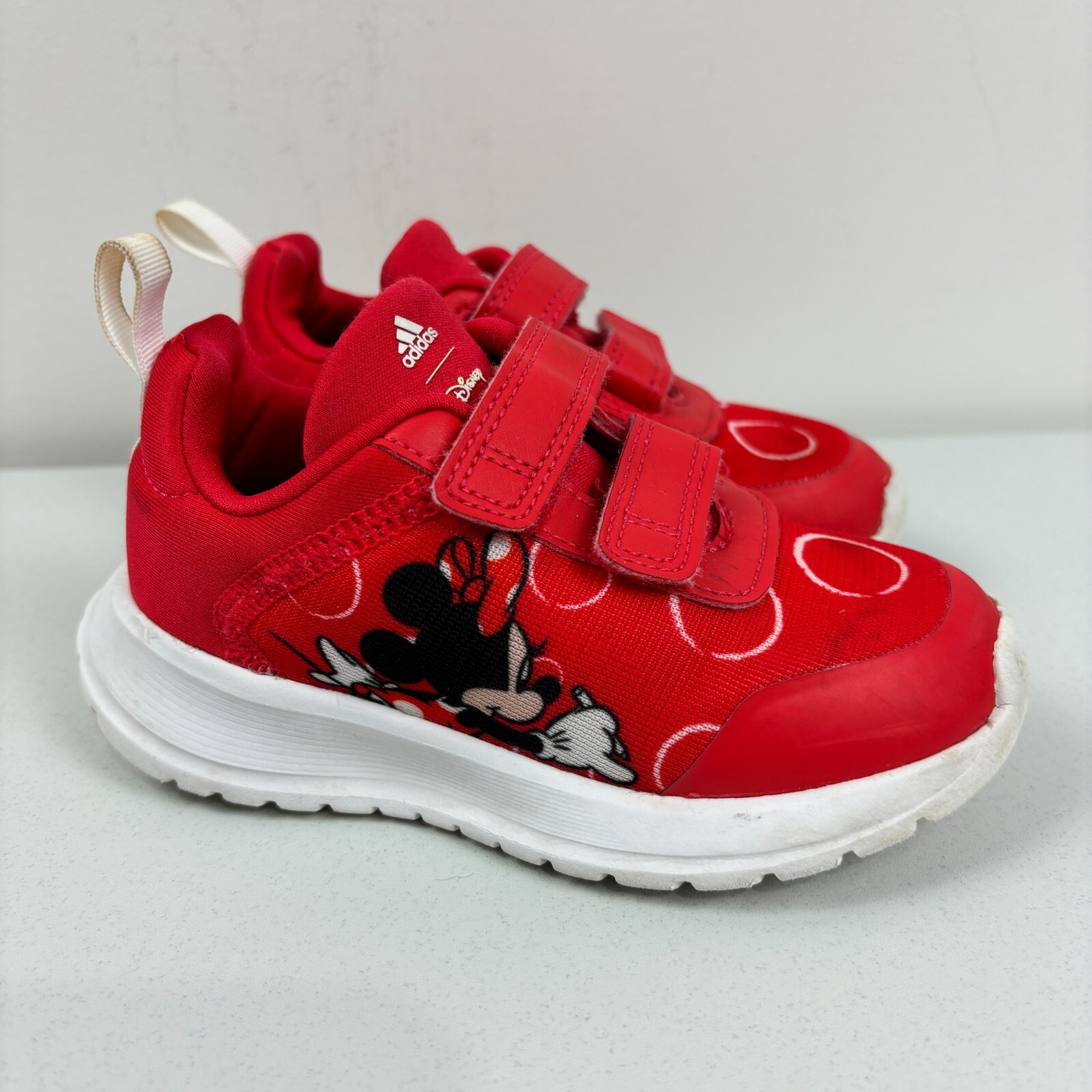 adidas x Disney Mickey Minnie Tensaur RED Shoes kids US 8K Red adidas x Disney Mickey Minnie Tensaur RED Shoes kids US 8K Red
