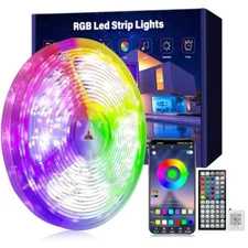 Led Lights for Bedroom 100ft 1 Rolls of 100ft Music Sync Color Changing Led S...