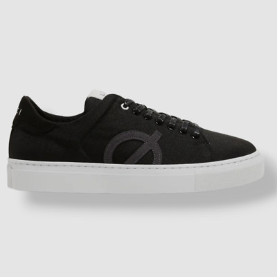 $170 Loci Women's Black Nine Low-Top Court Sneakers Shoes Size 40