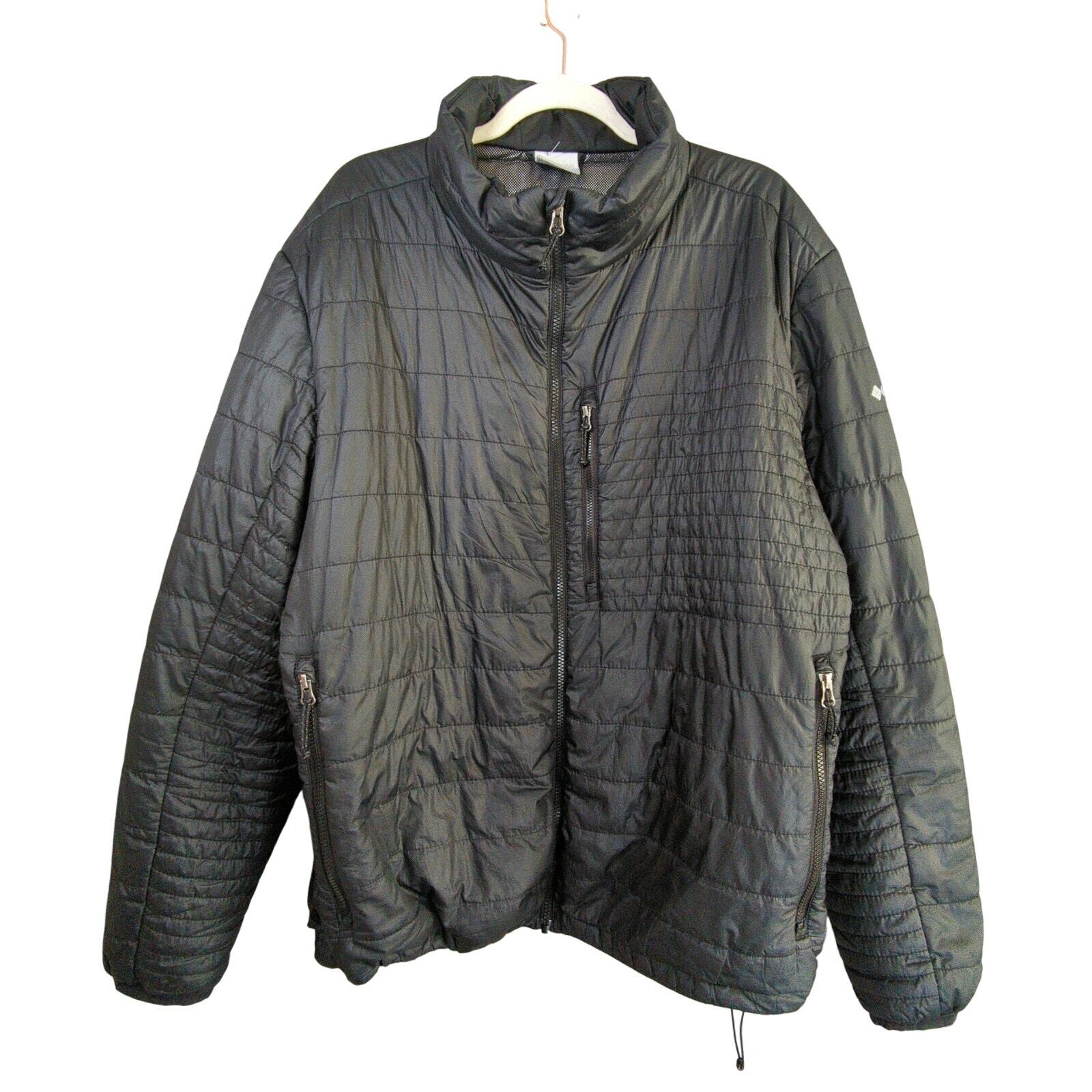 Columbia Men's XXL Black Omni-Heat Puffer Jacket for Cold Weather-image