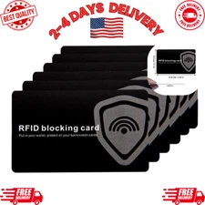 RFID Blocking Card Protector, Contactless Credit Card Wallet Shield (6-Pack)