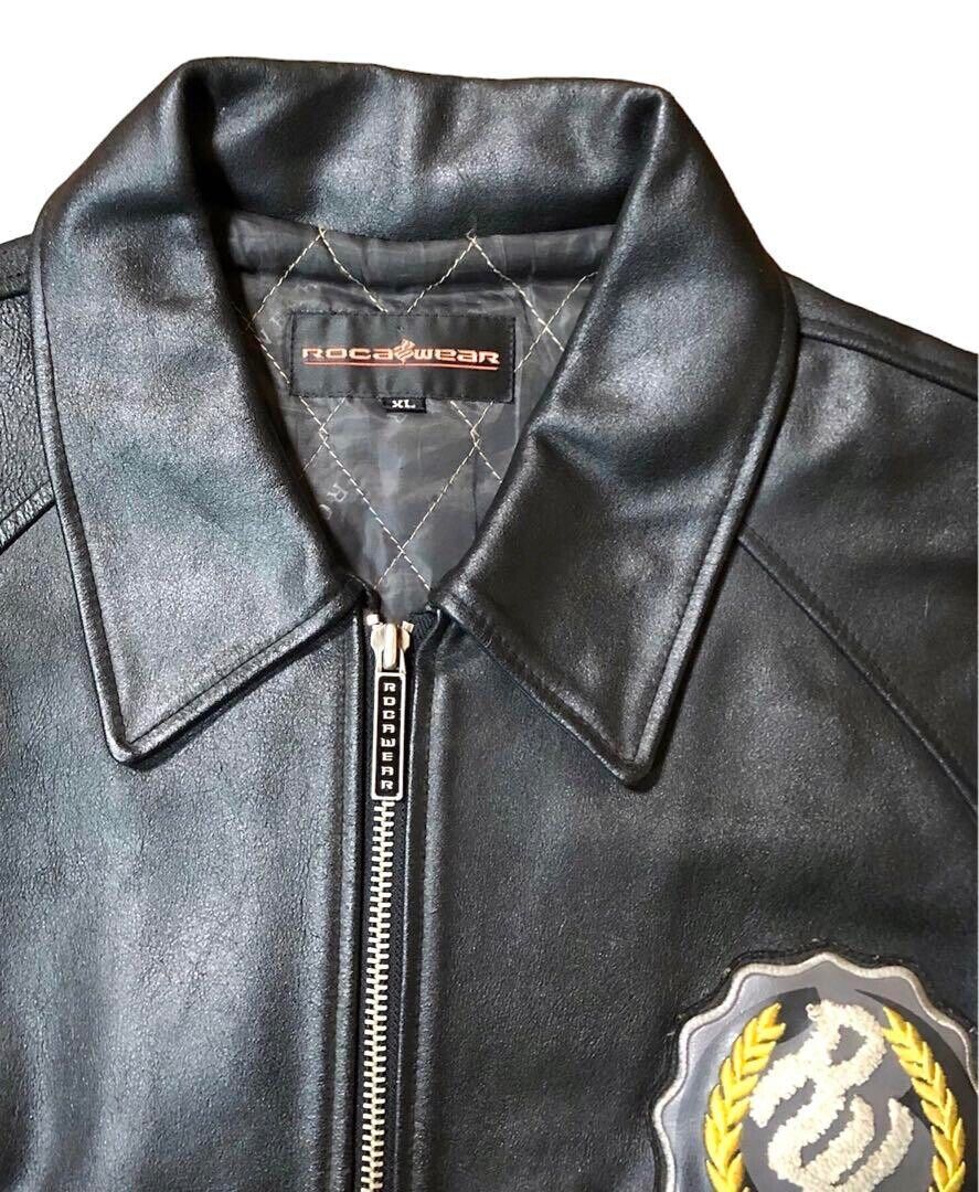 ROCA WEAR New York Leather Jacket Size XL | eBay ROCA WEAR New York Leather Jacket Size XL | eBay
