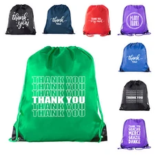 Thank you Favor Bags, Reusable Drawstring Gift Bags