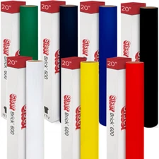 Siser Brick 600 Heat Transfer Vinyl Tshirt Garment Iron-On HTV - 20in x 10yd