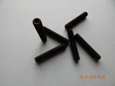 SOCKET SET SCREWS 3/8-16 x 2" CUP POINT. BLACK ALLOY. 6 PCS. NEW