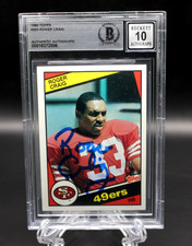 ROGER CRAIG SIGNED 1984 TOPPS ROOKIE CARD RC #353 BECKETT 10 AUTO SAN FRAN 49ERS