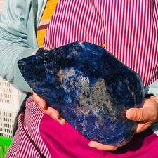 6.07LB Natural Sodalite Blue Stone Rocks Chunks Crystal Mineral Specimens