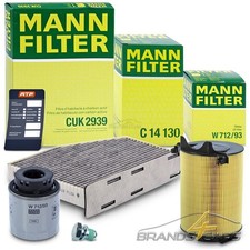 MANN-FILTER INSPEKTIONSPAKET FITERSATZ A FÜR VW GOLF 6 5K 1.2 1.4 TSI BJ 08-10