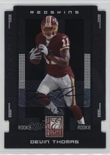 2008 Donruss Elite Rookie Status Black Die-Cut 4/10 Devin Thomas #154 Auto n0c