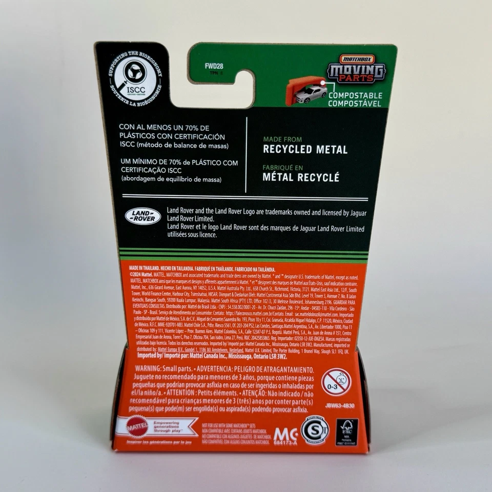 MATCHBOX Moving Parts Land Rover Defender 130 Emergency Rescue 2025 New Foto 3 de 3