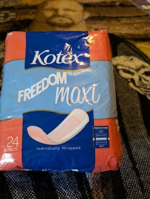 Kotex Freedom Maxi 24ct Individually Wrapped 1996 New Collectible/Display Prop