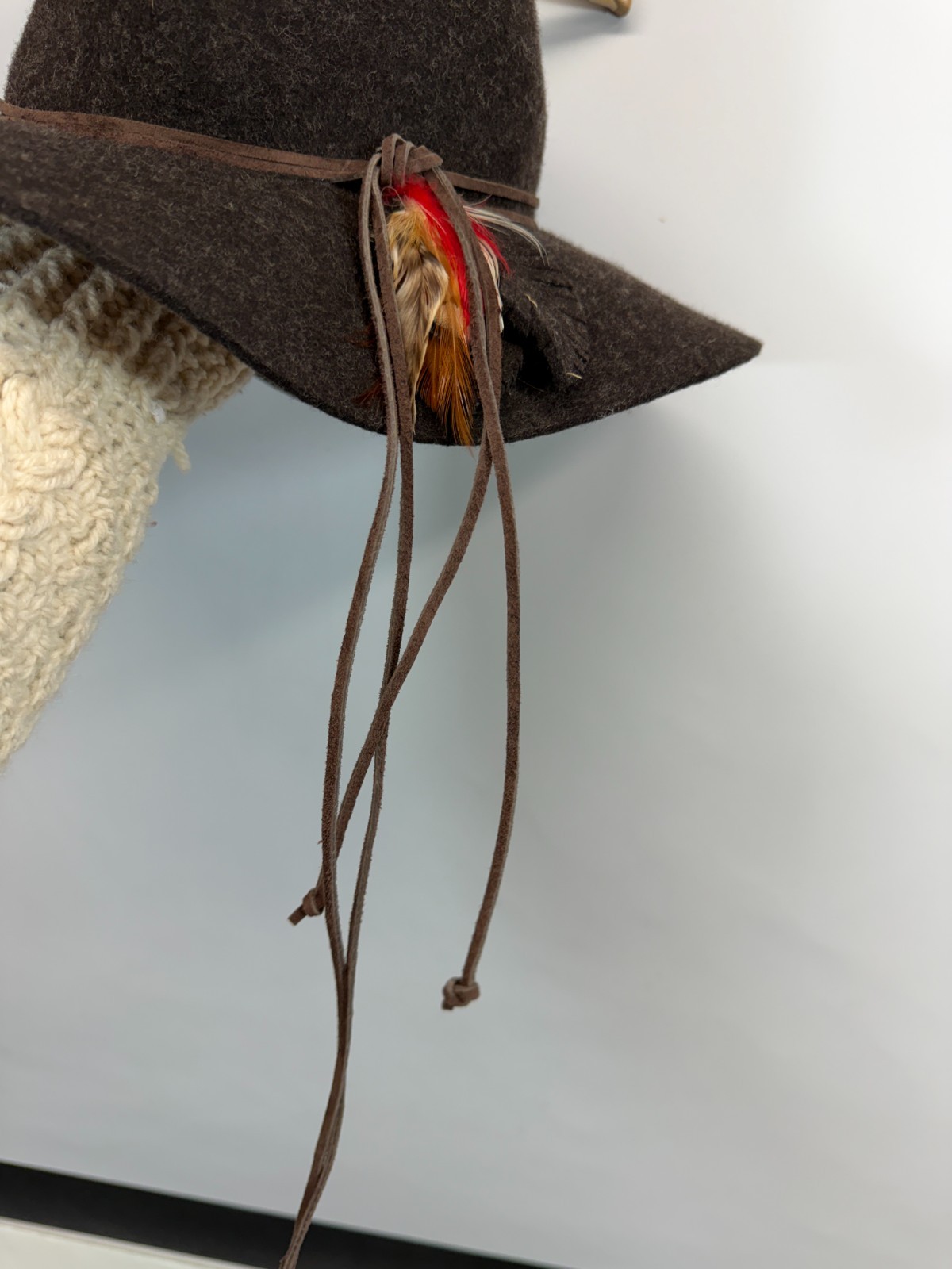 Peruvian Connection Hat Wool Brown Floppy Boho So… - image 3