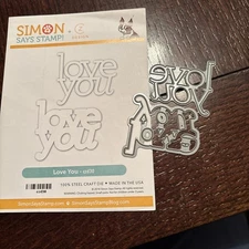 Simon Says Stamp Diecuts. Love You. Two Ways.   Cardmaking. 