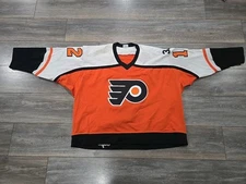 85 86 AUTHENTIC GAME WORN TIM KERR FLYERS JERSEY GAMER EAGLE CCM KOHO LINDBERGH