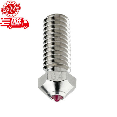0.4mm Ruby Nozzle for QIDI Q1-Pro/X-Max3/X-Smart3/X-Plus3 3D Printers SHIPS FREE