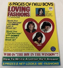 September 1972 16 Magazine LOVING FASHIONS~Donny Osmond, David Cassidy, Don Raye