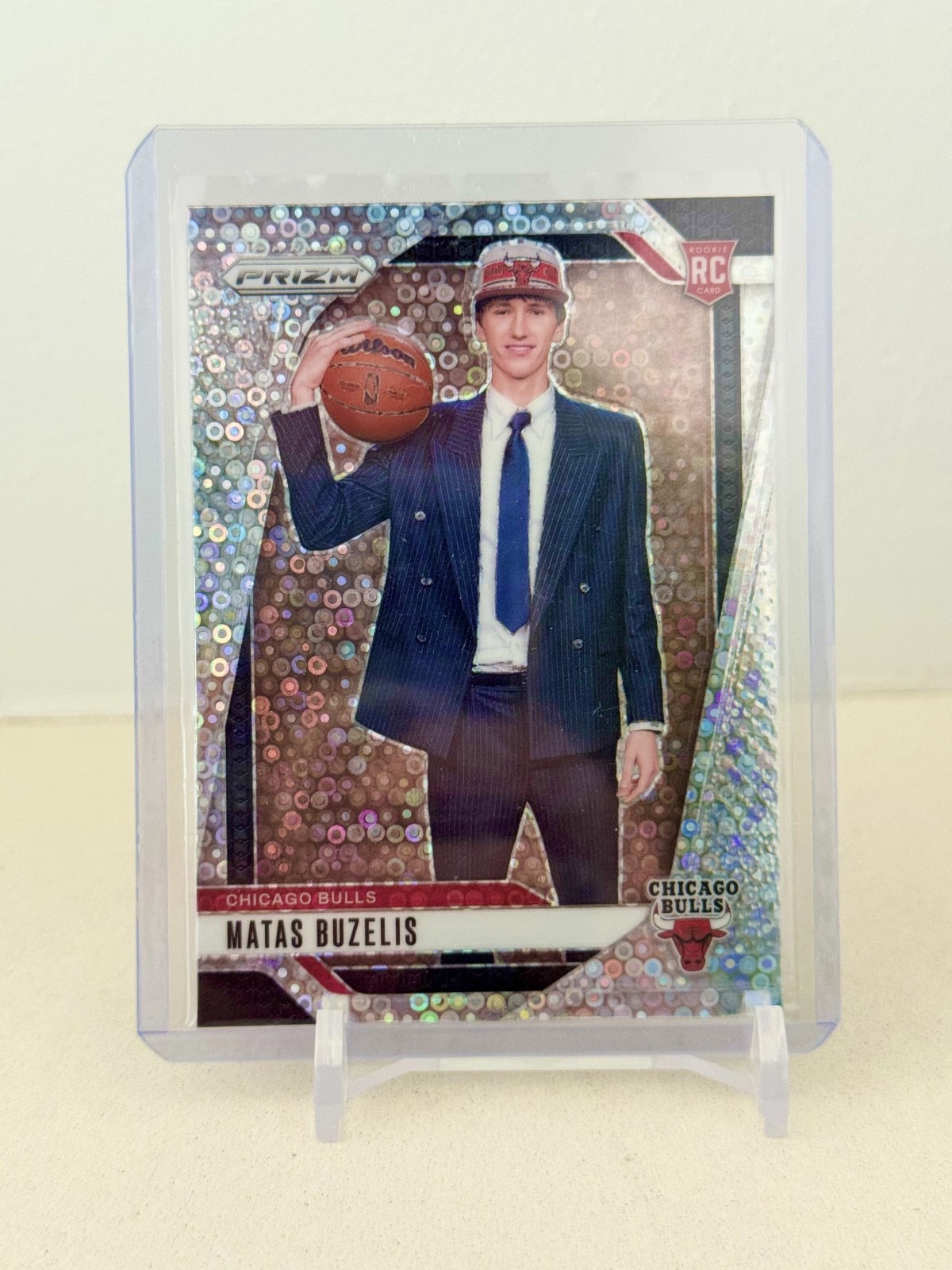 2024-25 Panini Prizm #252 Matas Buzelis RC Variation Silver Disco Fast Break