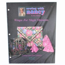 Sewing With Nancy by Nancy Zieman Features Wraps For Magic Moments 1995 PB