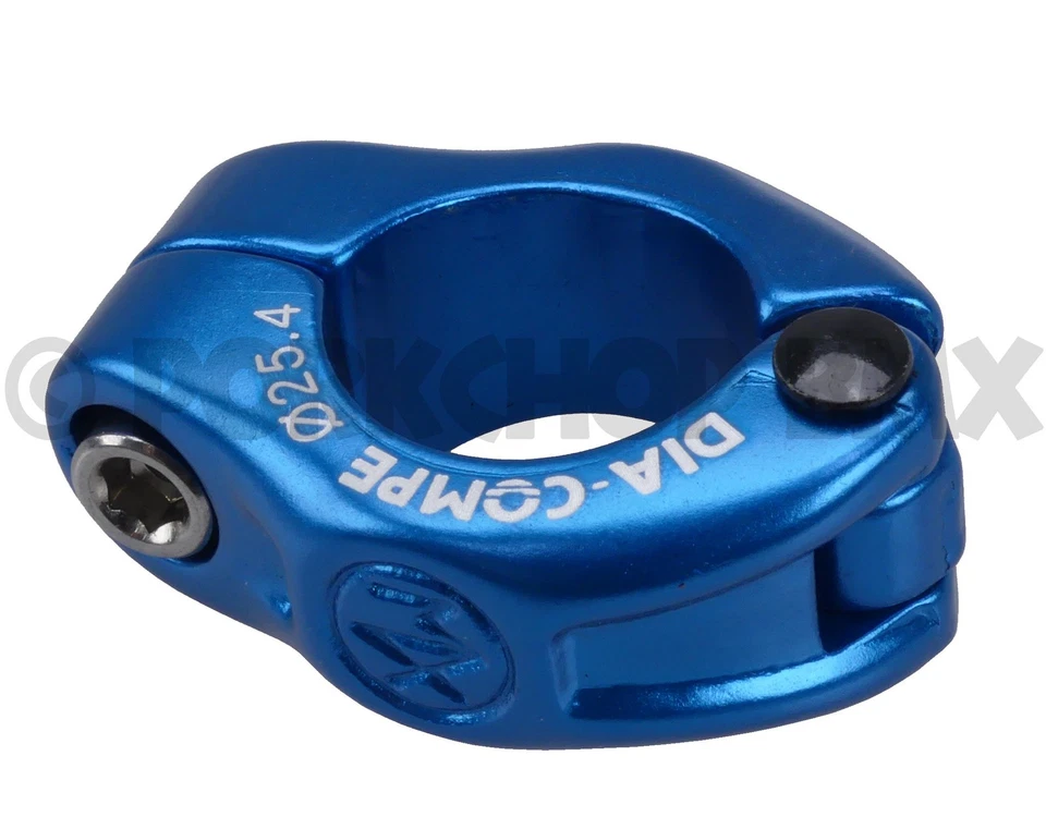 Dia-Compe MX hinged old school BMX seat clamp - 25.4mm (1") DARK BLUE